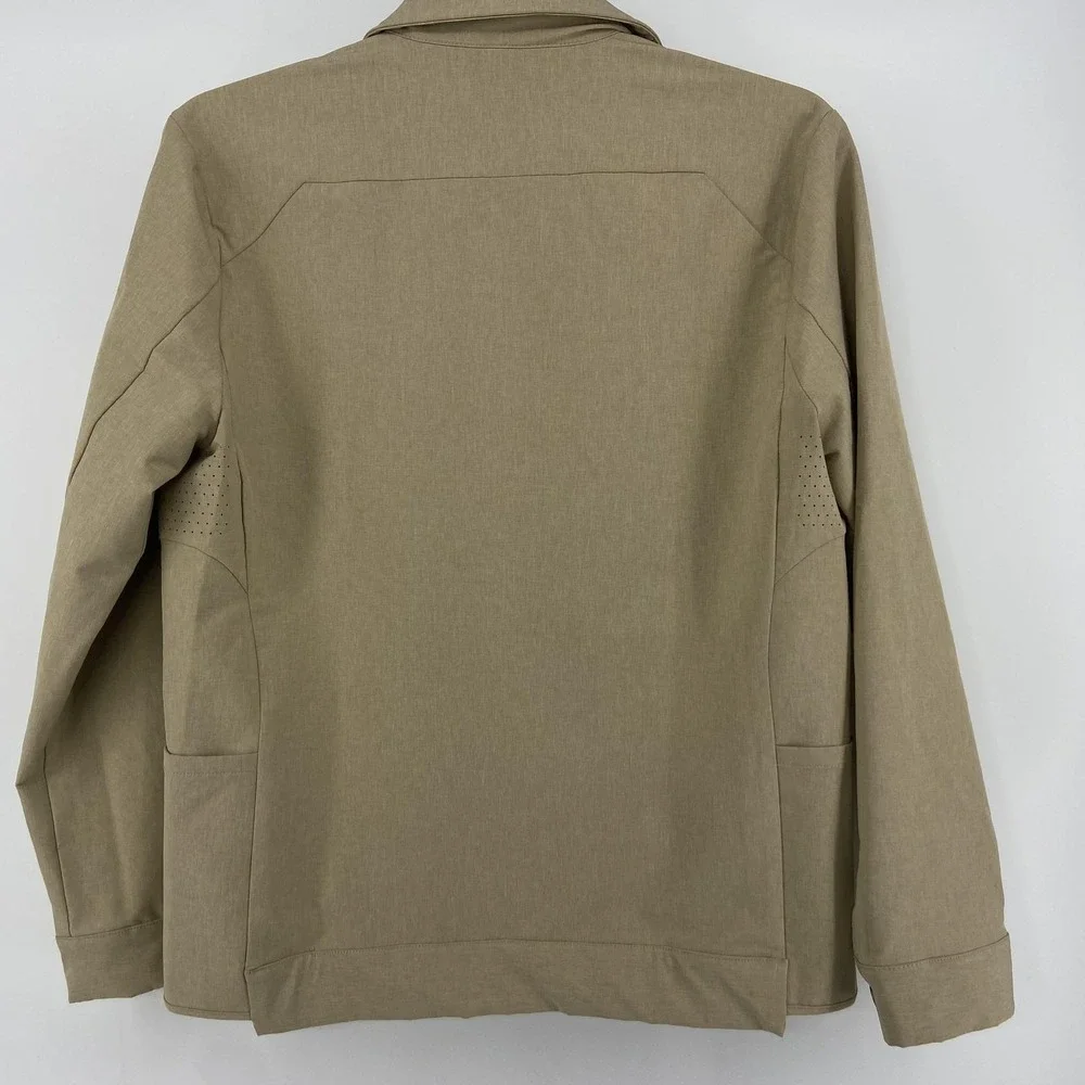 BYLT District Jacket Mens‎ Small Tan District Windbreaker Vent Outdoor Hike
